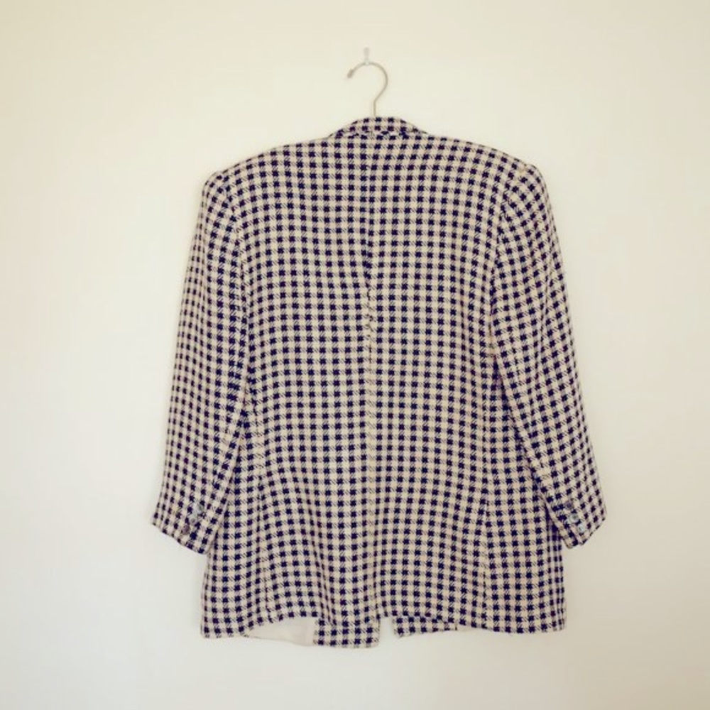 Iconic Alan Austin checkered blazer 80’s vintage - Picture 7 of 8
